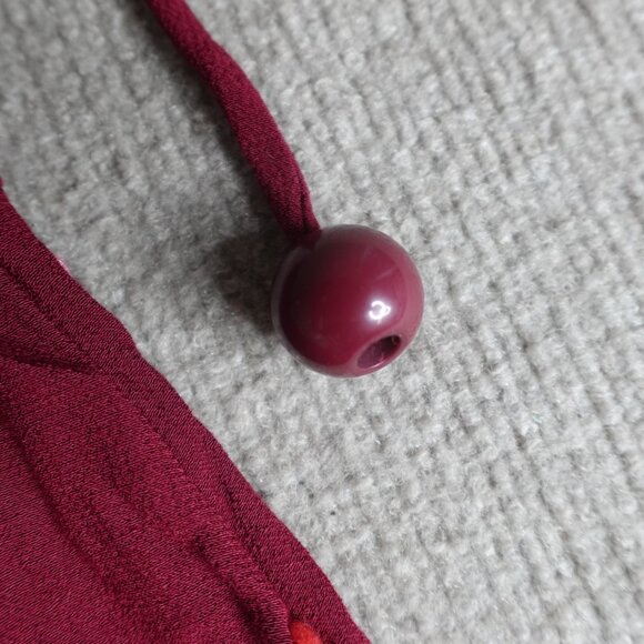 Farm Rio Womens Dress Small Red Polka Dot Embroidered Maxi Mixed Dot - Picture 12 of 13